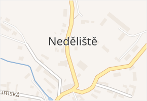 Neděliště v obci Neděliště - mapa části obce