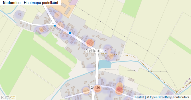 Nedomice - mapa podnikání