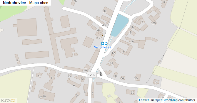 Nedrahovice - mapa obce