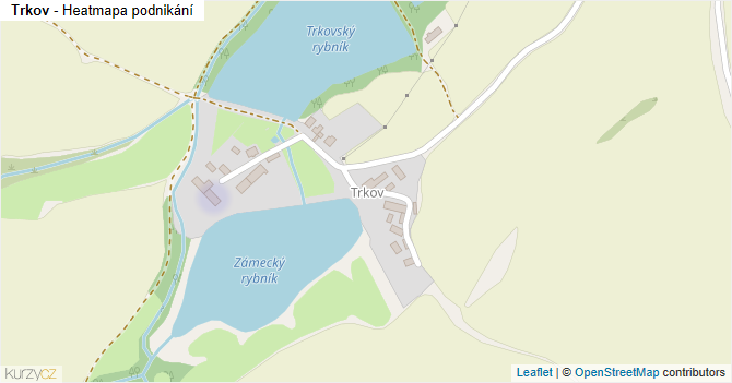 Trkov - mapa podnikání