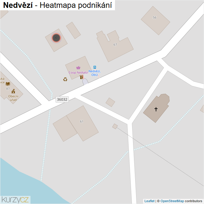 Mapa Nedvězí - Firmy v obci.