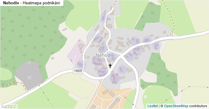 Nehodiv - mapa podnikání