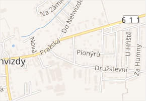 Barikádní v obci Nehvizdy - mapa ulice