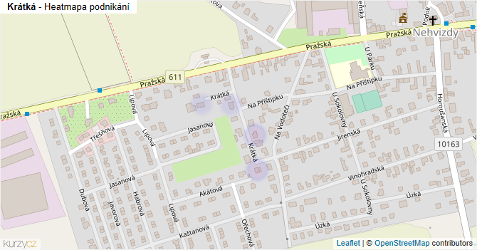 Krátká - mapa podnikání