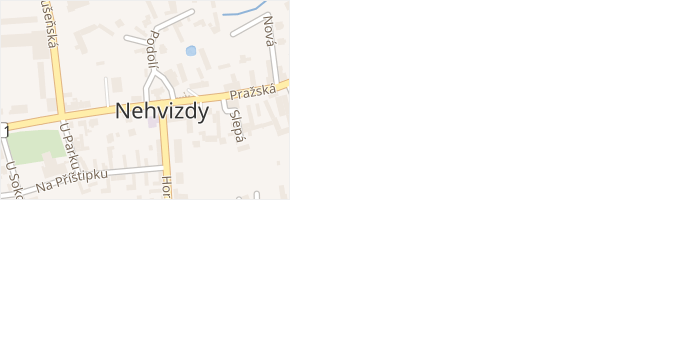 Na Zámku v obci Nehvizdy - mapa ulice