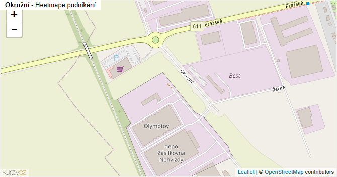 Okružní - mapa podnikání