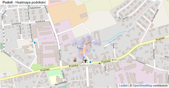 Podolí - mapa podnikání