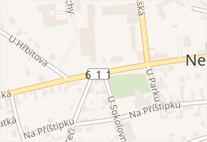 Pražská v obci Nehvizdy - mapa ulice