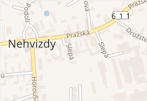 Slepá v obci Nehvizdy - mapa ulice