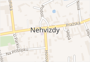 U Čističky v obci Nehvizdy - mapa ulice