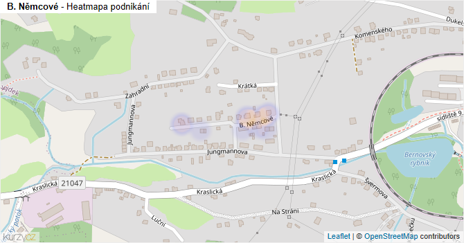 B. Němcové - mapa podnikání