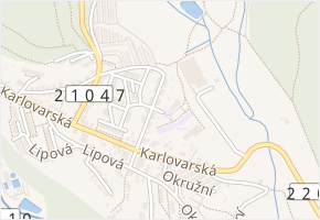 Bezručova v obci Nejdek - mapa ulice