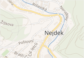 Dvořákova v obci Nejdek - mapa ulice