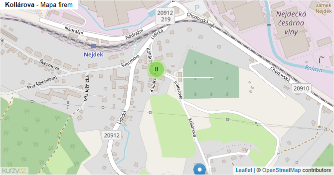 Kollárova - mapa firem