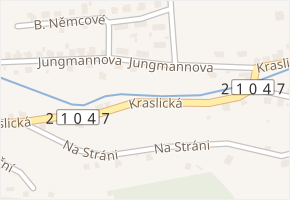 Kraslická v obci Nejdek - mapa ulice
