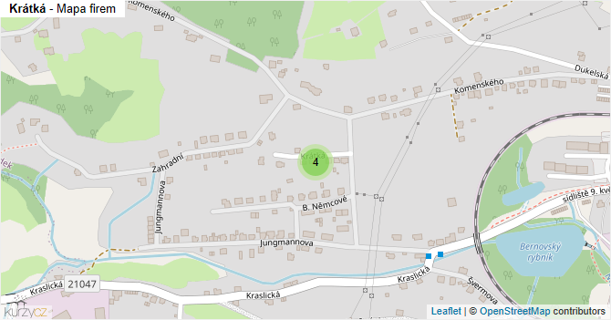 Krátká - mapa firem