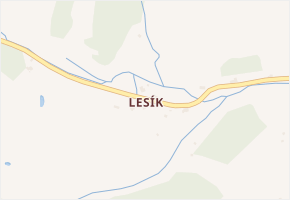 Lesík v obci Nejdek - mapa části obce