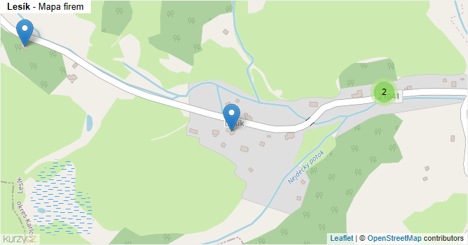 Lesík - mapa firem