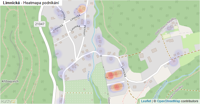 Limnická - mapa podnikání