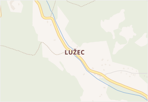 Lužec v obci Nejdek - mapa části obce