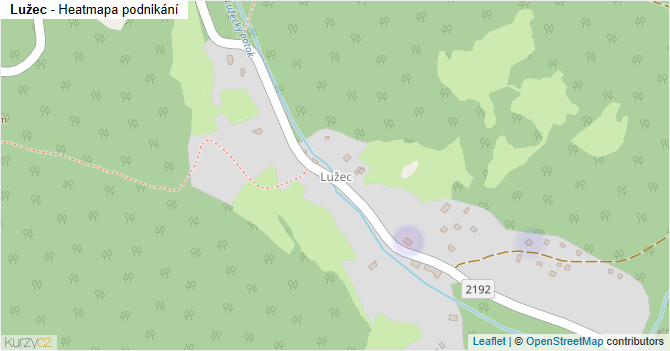 Lužec - mapa podnikání