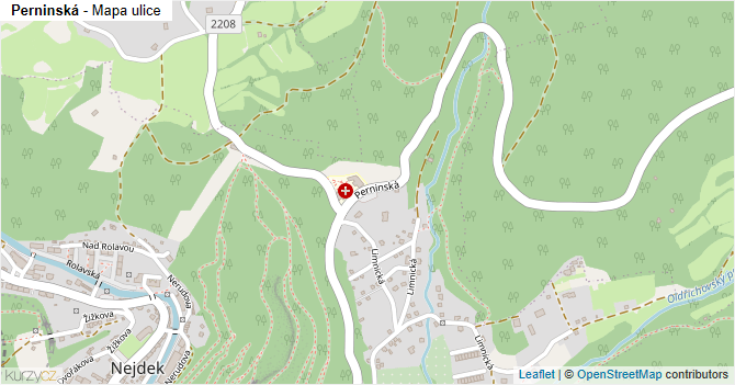Perninská - mapa ulice