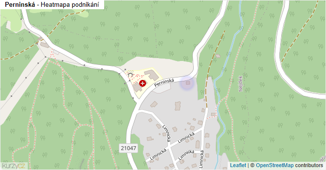 Perninská - mapa podnikání