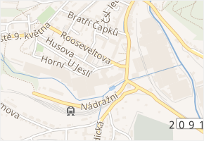 Rooseveltova v obci Nejdek - mapa ulice