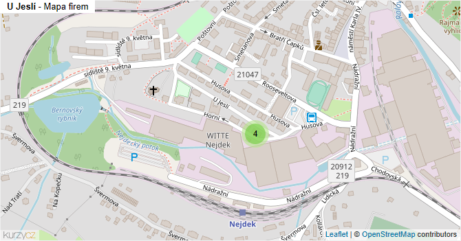 U Jeslí - mapa firem