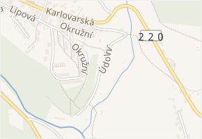 Údolní v obci Nejdek - mapa ulice