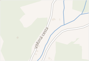 Vítězná cesta v obci Nejdek - mapa ulice