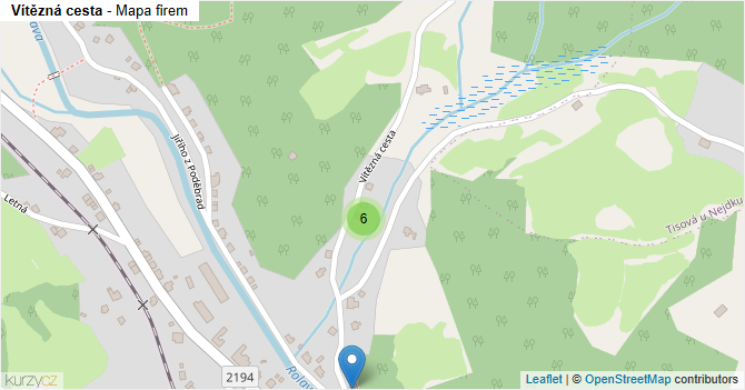 Vítězná cesta - mapa firem