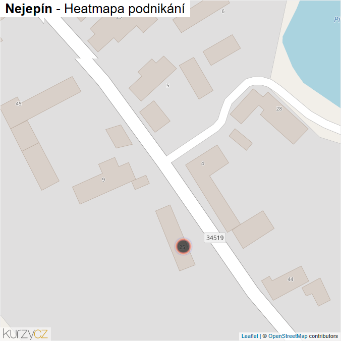 Mapa Nejepín - Firmy v obci.