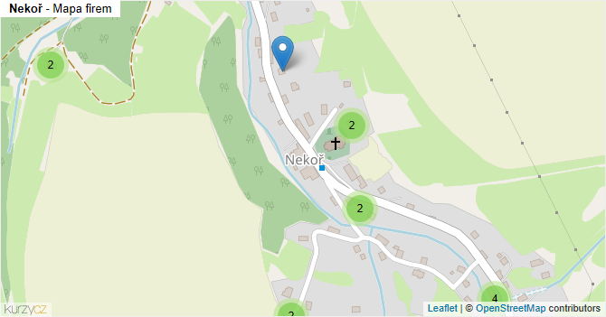 Nekoř - mapa firem