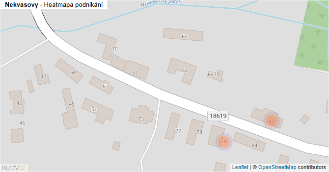 Nekvasovy - mapa podnikání