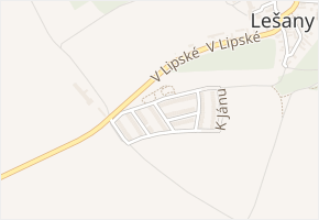 Akátová v obci Nelahozeves - mapa ulice