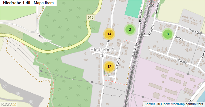 Hleďsebe 1.díl - mapa firem