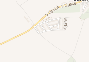 Javorová v obci Nelahozeves - mapa ulice