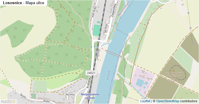 Lososnice - mapa ulice