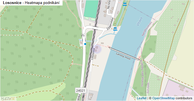 Lososnice - mapa podnikání