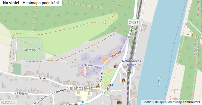 Na vinici - mapa podnikání