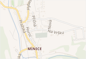 Na Vršku v obci Nelahozeves - mapa ulice