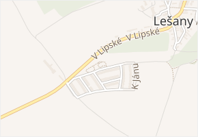 Nad Borovičkami v obci Nelahozeves - mapa ulice