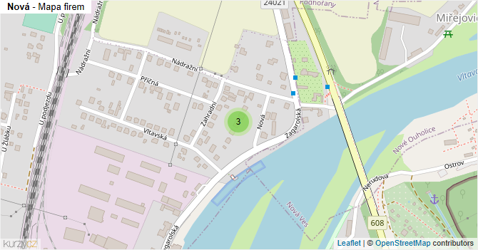 Nová - mapa firem