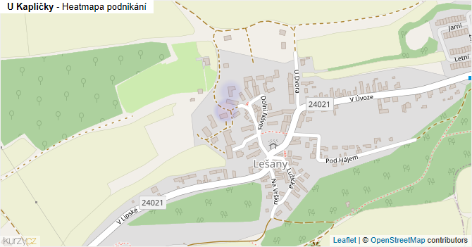 U Kapličky - mapa podnikání