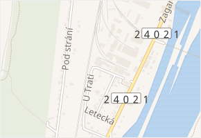 U Ptz v obci Nelahozeves - mapa ulice