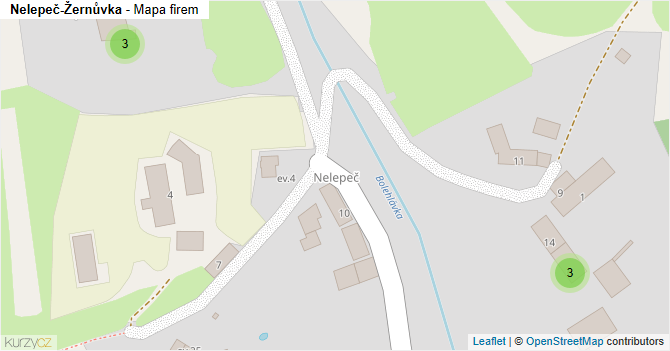 Nelepeč-Žernůvka - mapa firem