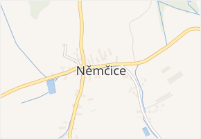 Němčice v obci Němčice - mapa části obce