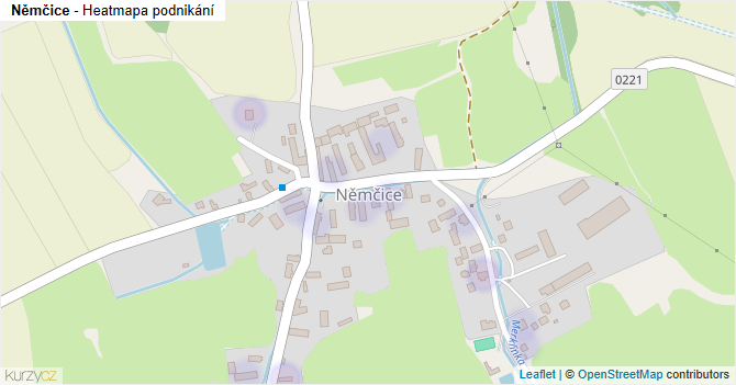 Němčice - mapa podnikání