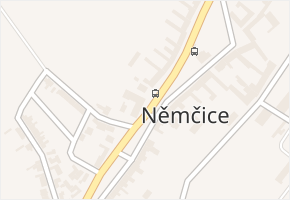 Němčice v obci Němčice - mapa části obce